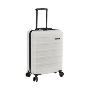 Cabin Max Valise Bagage à Main 55x35x25 cm, légère, Coque Rigide, Bagage à Main, avec 4 Roues, Serrure à 3 Chiffres (Blanc, Air France, KLM) (Cabin Max EU, neuf)