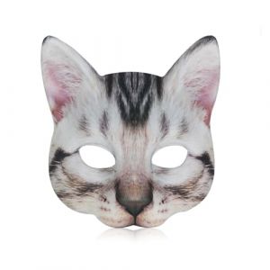 Cosysparks Masque Chat Femmes Cosplay Costume, R&eacute;aliste Chat Animal Masque Eva D&eacute;guisement Bal Carnaval Halloween Animaux Th&egrave;me F&ecirc;te Masque (Style 1) (My Smart Choice 5, neuf)