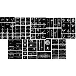 Lot de 123 pochoirs de tatouage sur 9 feuilles H9 (Beyond Perfection, neuf)