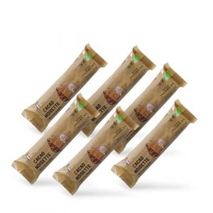 Nutripure | Raw Barre Bio | Barre Protéinée Cacao Noisette | Vegan et Bio | Riche en Dattes, Beurre de Cacao et Fruits Secs | Snack Sain et Gourmand Sans Conservateur | Pack de 6 | Fabriqué en France (NUTRIPURE, neuf)