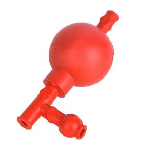 Pipette en Caoutchouc,Matériel de Laboratoire Rouge,Ampoule d'Aspiration en Caoutchouc de Laboratoire,Boule de Pipette Rouge pour Laboratoires,Poire de Remplissage de Pipette de Laboratoire,1PC (Deppr, neuf)