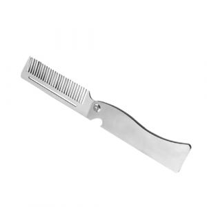 FOMIYES Peigne Pliable En Acier Inoxydable Pour Barbe Peigne De Poche Pliable Peigne À Barbe Pliable Peigne À Dents Fines Pour Garçons D'Honneur Peigne Pliable Peignes De (Yaoys, neuf)
