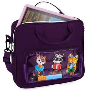 Gaga city Sac Ordinateur Portable Enfant Tablette 7-8 Pouces, Compatible avec VTech - MagiBook v2 (Violet) (Gagacity, neuf)