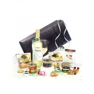 Cellier du Périgord - Panier Gourmand Prestige - Colis Découverte 2025 apéritif, 9 pièces, 458 g hors boisson + vin blanc moelleux AOP Côtes de Bergerac 75 cl (Cellier du Périgord, neuf)