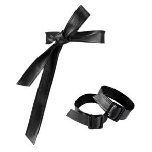 Inzegao Un ensemble de ceinture de trench-coat en cuir et bande de manche de rechange pour veste en cuir, manteau mi-long, pardessus steampunk, taille unique (Inzegao, neuf)