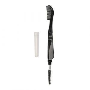 Peigne à cils et sourcils à Double tête pour femmes, brosse à Mascara Portable, outil de maquillage noir pour le toilettage et les voyages (Haedaxua, neuf)