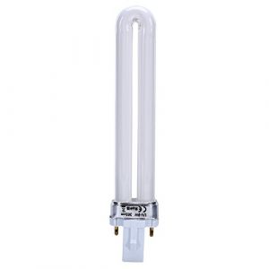 Wakects 9W Lampe UV à Tube pour Ongles, Ampoule en Forme de U pour Durcissement de Gel avec Longueur D'Onde Sécuritaire pour les Yeux, Usage Professionnel en Salon ou à Domicile (Lisopiu, neuf)