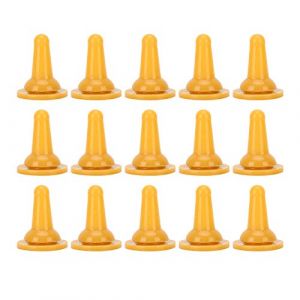 Tétine souple pour animaux de compagnie, tétine pour biberon,15Pcs tétines en silicone chiots mamelon mangeoire en silicone pour chats domestiques (Wenruil, neuf)