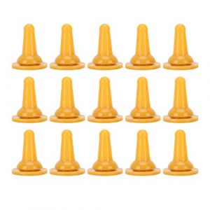 Tétine souple pour animaux de compagnie, tétine pour biberon,15Pcs tétines en silicone chiots mamelon mangeoire en silicone pour chats domestiques (Wenruil, neuf)