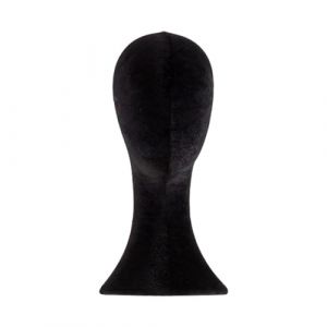 JAYIOLA Mod&egrave;le de t&ecirc;te de mannequin, support d'&eacute;cran de rack de rack de capuchon de t&ecirc;te de mannequin pour salon, Cou Court Noir (QiuJQiu, neuf)