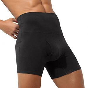 Homme Taille Haute Coton Stretch Cale&ccedil;ons Gaine Ventre Plat Invisible Taille Haute Gaine Cale&ccedil;on Homme Culottes pour Un Confort Tout au Long de la journ&eacute;e Anti-Frottement Culottes pour Homme (NINIMALINA, neuf)