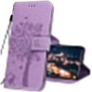 IMIRST Coque pour Xiaomi Redmi 9A Rabat &Eacute;tui, Xiaomi Redmi 9A Protection Housse en Cuir PU, Coques Portefeuille pour Xiaomi Redmi 9A Smartphone. KT1 Wish Tree Purple (MRSTER, neuf)