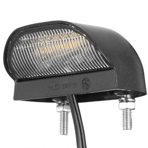 DARKGUARD &Eacute;clairage Plaque Immatriculation LED 1 Pi&egrave;ce 12V 24V Feux Arri&egrave;re de Plaque d&rsquo;Immatriculation pour Remorque Voiture Lumi&egrave;re Blanche Froide ECE &Eacute;tanche (DARKGUARD, neuf)