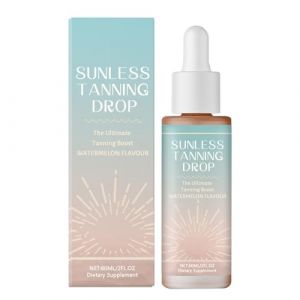 Sunless Tanning Drops To Drink, 60 ml, Huile bronzante hydratante pour le corps et le visage, gouttes de bronzage nutritives longue durée pour le corps (zhanlanwei, neuf)