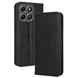 RankOne Étui Portefeuille pour Honor 200 Smart/Honor X7C (6.8" inches), Étui en Cuir À Rabat Magnétique avec Fentes pour Cartes Le Noir (Rankone, neuf)