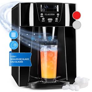 Klarstein Machine a Glacons pour la Maison, Capacité de 2L, Fabrique Rapidement Jusqu'à 12kg de Glacons, Alarmes de Sécurité, Machine à Glaçons de Comptoir, Ice Maker, Distributeur Eau Froide (Klarstein France, neuf)