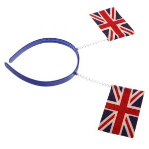 TOVINANNA Bandeau Union Jack drapeau du uni bandes de cheveux britanniques drapeau national Accessoire pour cheveux drapeau britannique pour femmes filles en tissu (Qieiyi, neuf)