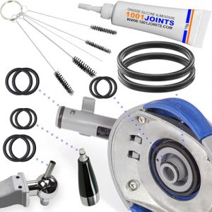 LOT DE 2 KITS 5 JOINTS D'&Eacute;TANCH&Eacute;IT&Eacute; POUR PERFECTDRAFT HD3720 HD3620 HD3610 HD3600 COMPATIBLE AVEC LE BEC VERSEUR ET LE ROBINET DE TIREUSE A BI&Egrave;RE + KIT NETTOYAGE 5 MINI BROSSE + GRAISSE ALIMENTAIRE (⭐ L'ATELIER FRAN&Ccedil;AIS ⭐, neuf)