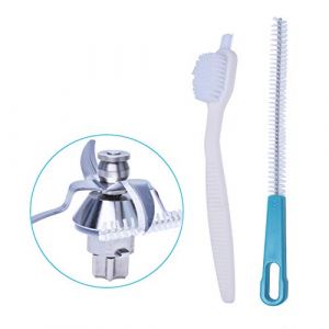 Poweka Brosse de Nettoyage pour Lames Compatible avec Vorwerk Thermomix Tm6 Tm5 Tm31 Tm21 Robot de Cuisine, Lot de 2 Brosses pour Nettoyer Les Casseroles, Bols de M&eacute;lange et Lames (Parts Ins, neuf)