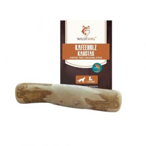 Wildfang® Racine à mâcher en bois de café avec huile de saumon pour votre chien I Jouet pour chien en bois – Jouet à mâcher – Soin des dents et entraînement des muscles à mâcher I Bâton à mâcher (Wildfang Petshop, neuf)