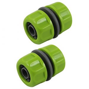 com-four® 2X raccord de Tuyau pour Tuyau d'arrosage - raccord de Tuyau - réparation de Tuyau - raccord de Tuyau - 13 mm, 1/2 "(0,5 Pouce) (Set11 - Adapteur 2 pièces) (COM-FOUR  Vertriebs GmbH, neuf)