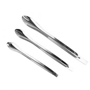 CRILSTYLEO 3 Pièces outil de sous-ensemble de maquillage makeup kit make up kit gel main spatule à crème spatule cosmétique cuillère à poudre de rouge à lèvres spatule de maquillage Silver (Yolena, neuf)