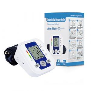 Lvozize Tensiometre Bras, Tensiom&egrave;tre Bras &Eacute;lectronique Mesure Pr&eacute;cise de la Pression Art&eacute;rielle Automatique, Contr&ocirc;le du Positionnement de la Manchette, M&eacute;moire 2 Utilisateur Ecran LCD (yuxigenglingdianzishangwuyouxiangongsi, neuf)