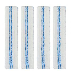 Lot de 4 Housse de Rechange Compatibles avec Balai à vitres Leifheit Lave vitres L - Lave vitre en Molleton pour vitres, Cadres et rebords de fenêtres, 32cm (SongCheng, neuf)