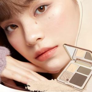Palette de Poudre Contour | 4 Couleurs Produits de Beaut&eacute; Imperm&eacute;ables | Palette Contour Voyage Pour Femmes | Pour Femmes Matures &agrave; Peau Sensible, D&eacute;butantes, Quotidien, Voyage, Soir&eacute;e, Ext&eacute;rieur (HX Prime Picks, neuf)