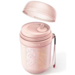 IDEERFIT Pilulier semainier 7 jours grande capacit&eacute; &ndash; Bo&icirc;te &agrave; pilules XL avec grands compartiments &ndash; rangement mensuel pour m&eacute;dicaments, vitamines, compl&eacute;ments &ndash; design portable et ouverture facile (ideerfit, neuf)