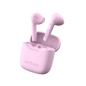 Defunc True Lite Rose - &Eacute;couteur sans Fil Bluetooth 5.3 Hi-FI Son St&eacute;r&eacute;o, Contr&ocirc;le Tactile, Microphones Int&eacute;gr&eacute;s, 20 Heures Dur&eacute;e de Lecture, USB-C Charge, pour iOS et Android Telephone (Eurotronic, neuf)