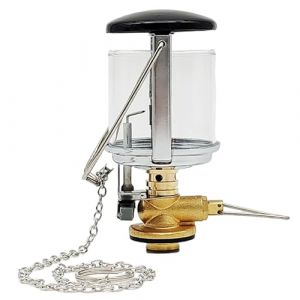 Peosaard Lanterne au Propane, Lanterne &agrave; gaz, Camping &agrave; gaz Compact en m&eacute;tal avec Verre r&eacute;sistant la Chaleur, Lampe Bougie Portable pour Le Camping et la randonn&eacute;e, sans Cylindre (yunchengshiyanhuquxiongxueshangmaoyouxiangongsi, neuf)