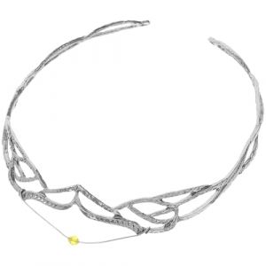 OSALADI Serrage-T&ecirc;te Couronne en Tissu L&eacute;ger et R&eacute;sistant, Bandeau Vintage pour Femme, pour Mariages et &Eacute;v&eacute;nements Festifs (Original MJW, neuf)