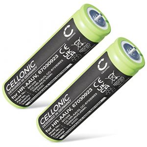 CELLONIC® 2X Batterie 67030923 2000mAh pour Braun Series 3 3040s, 3020s, 3000s, 3090cc, 3050cc, 350cc / Series 1 150, 150S-1, 130S-1 réparation Rasoir Tondeuse Brosse dent (subtel-france, neuf)