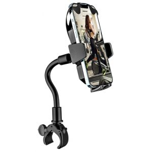 woleyi Support T&eacute;l&eacute;phone Velo Guidon, Support T&eacute;l&eacute;phone Tapis de Course en Col de Cygne [Durable Flexible] Porte Home Trainer Elliptique f&uuml;r iPhone 15 14 13 Pro Max, Samsung, 4-7" Smartphones (Kingting, neuf)