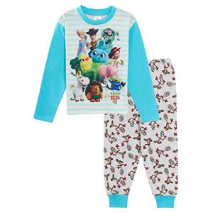 Disney Toy Story 4 Pyjama unisexe pour enfant Motif fourchette Buzz Woody, blanc, 7-8 Years (Lora Dora, neuf)