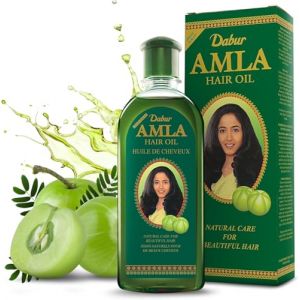 Dabur Amla Huile Capillaire 300ml - Enrichie en Minéraux, Canola & Extrait d'Amla pour Cheveux Hydratés, Doux et Brillants, Nourrit le Cuir Chevelu, Favorise la Croissance (Operator One, neuf)