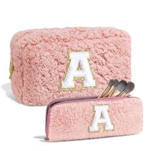 Blmirror Trousse de Maquillage Rose, Trousse de Maquillage, Cadeaux D'Anniversaire pour Femme, Trousse de Toilette de Voyage, Trousse de Pinceau de Maquillage, Trousse de Maquillage (Hongfushangdian, neuf)