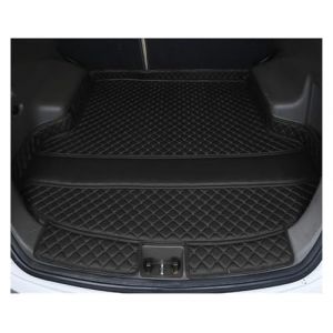 Tapis Coffre pour XPENG G6 pour XPENG G9 (2023 2024 2025) Accessoire De R&eacute;novation pour L'int&eacute;rieur Tapis De Coffre De Voiture Tapis Coffre Arri&egrave;re(Black with Logo) (Yingrui Chang, neuf)