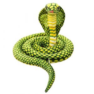 Trayosin Peluche serpent g&eacute;ant en peluche - Grand animal rempli - Serpent r&eacute;aliste - Jouet en peluche - Cadeau pour anniversaire, f&ecirc;te - Accessoire de ramassage (vert, 80 cm) (fuidftrzhangdixidiyongpinyouxiangongsi, neuf)