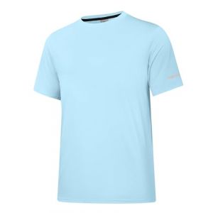 Maillot Anti-UV UPF 50+ pour Hommes - T-Shirt Manches Courtes de Protection Solaire - L&eacute;ger, s&eacute;chage Rapide - Tee-Shirt Natation/Surf avec Protection SPF UV Bleu 04-M (holure, neuf)