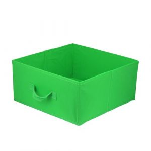 lavita Bo&icirc;te de rangement en tissu | Bo&icirc;tes de rangement pliantes 31 x 31 x 15 cm | Tiroir Bo&icirc;te de rangement Tiroir | Syst&egrave;mes de rangement pour les v&ecirc;tements | 1 pi&egrave;ce (vert) (DOMINO-TRADE, neuf)