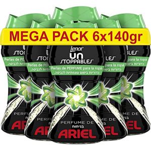 Lenor UNstoppables Perles de parfum pour vêtements 62 lavages (6 x 140 g) Adoucissant avec parfum Ariel (ABIB, neuf)