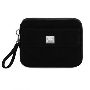 VASCHY Trousse Crayon de Couleur, Grande Trousse 192 Slots en Velours Côtelé Portable Multi-Poches Feutres Stylos Aquarelle avec Anse Amovible pour Homme Femme Fille Artiste Noir (Vaschy, neuf)