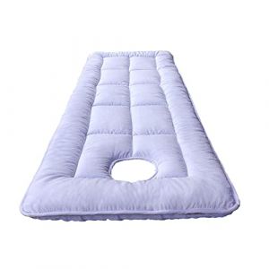 LXJDDLD Coussin De Table De Massage &Agrave; T&ecirc;te Carr&eacute;e/Ronde,Surmatelas De Lit De Massage pour Accessoires De Massage pour Th&eacute;rapeutes,Prot&egrave;ge-Matelas Lavable avec Trou Respiration,White s,80x190cm (JingJieZuBaiHuoJingXiaoBu, neuf)
