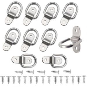 Esforzarse Lot de 10 anneaux d'ancre, avec 20 vis, ancres d'ancrage pour charges lourdes, anneaux de fixation D anneaux d'ancre crochets en D robustes anneaux de fixation (guiyangshi xinxin dianzi keji youxiangongsi, neuf)