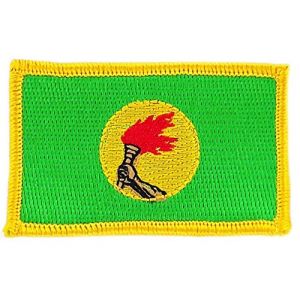 Akachafactory Patch écusson brodé Drapeau Zaire Flag thermocollant Insigne Backpack (Akachafactory, neuf)