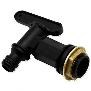 Robinet cuve 1000l Plastique,Adaptateur de boîte de Rangement d'eau IBC,Adaptateur Robinet Tuyau arrosage,pour recuperateur Eau de Pluie, réservoir de Carburant (Cuivre) (BSCLAIRE LTD, neuf)
