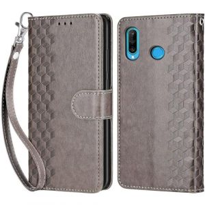 Coque pour Huawei P30 Lite, Housse Etui Portefeuille Cuir Multifonction, Fermeture Magn&eacute;tique &agrave; Clapet Anti-Choc Compatible avec Coque Huawei P30 Lite Book - Gris (KENHONER, neuf)