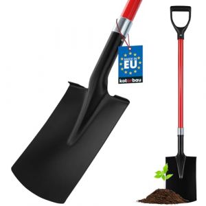 KOTARBAU&reg; B&ecirc;che de Jardin 185 x 300 mm Pelle Rectangulaire avec Manche en Fibre de Verre 116 cm Accessoire de Jardinage Accessoires de Plantation (KOTARBAU, neuf)